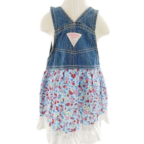 Oshkosh B'gosh cotton classic Vestbak w/ deep eyelet ruffle & pockets 24 months - Picture 1 of 10